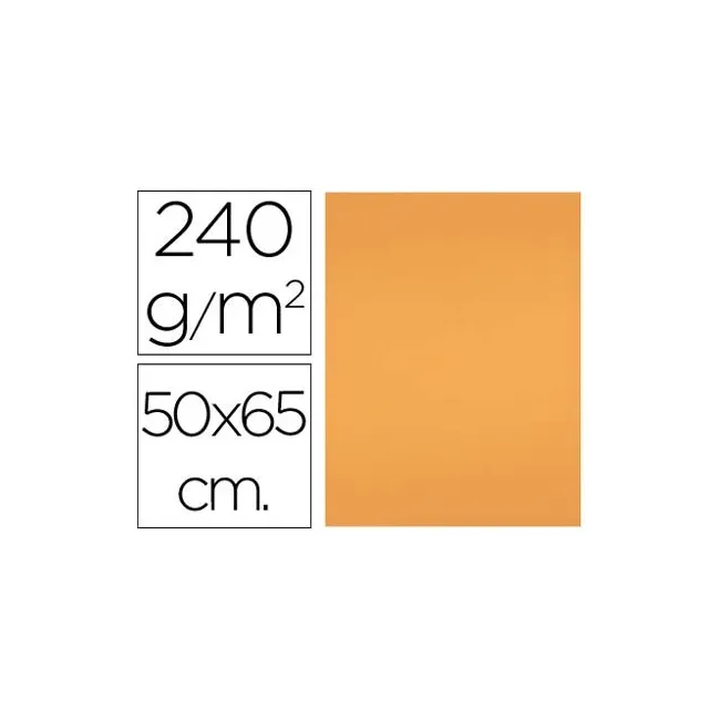 CARTULINA LIDERPAPEL 50X65 CM 240G/M2 NECTARINA PAQUETE DE 25 UNIDADES