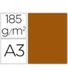 CARTULINA GUARRO DIN A3 MARRON CHOCOLATE 185 GR PAQUETE 50 H