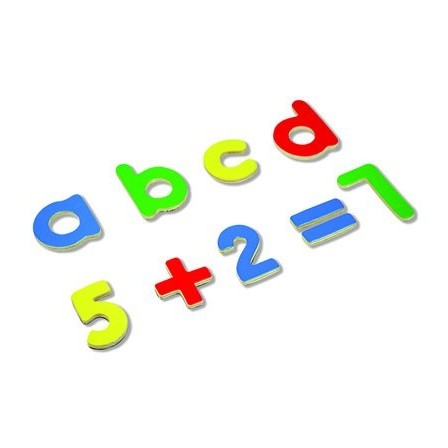 JUEGO ANDREUTOYS LETRAS Y NUMEROS MAGNETICOS 75 PIEZAS 20,6X19X4,5 CM