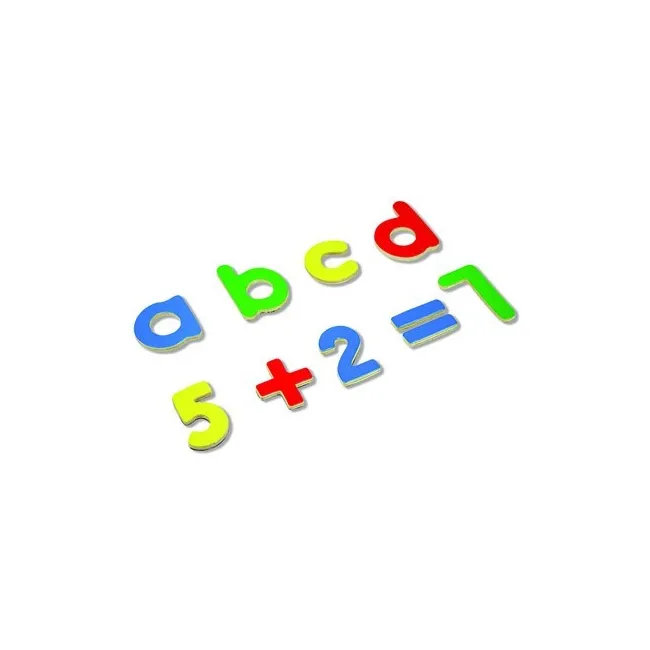 JUEGO ANDREUTOYS LETRAS Y NUMEROS MAGNETICOS 75 PIEZAS 20,6X19X4,5 CM