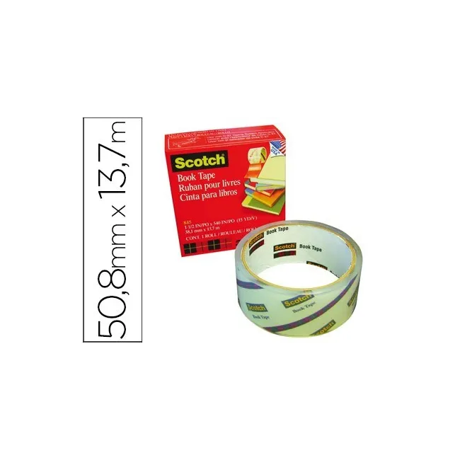 CINTA ADHESIVA SCOTCH 845 BOOK TAPE 50,8MMX13,7 MT