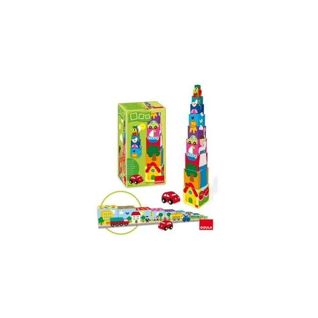 PUZZLE DISET CUBOS APILABLES COCHE