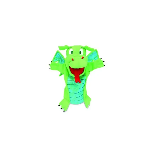 MARIONETA FIESTA CRAFTS DE TELA PARA MANO Y DEDOS DRAGON VERDE 17X3...