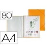 CARPETA LIDERPAPEL ESCAPARATE CON ESPIRAL 80 FUNDAS POLIPROPILENO D...