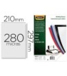 TAPA DE ENCUADERNACION FELLOWES DIN A4 POLIPROPILENO NEGRO 280 MICR...