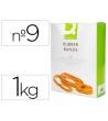 GOMILLAS ELASTICAS Q-CONNECT 1000 GR NUMERO 9 90 X 2 MM