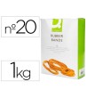 GOMILLAS ELASTICAS Q-CONNECT 1000 GR NUMERO 20 200 X 2 MM