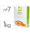 GOMILLAS ELASTICAS Q-CONNECT 1000 GR NUMERO 7 70 X 2 MM