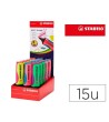 ROTULADOR STABILO BOSS SPLASH 75 EXPOSITOR SOBREMESA DE 15 UNIDADES...