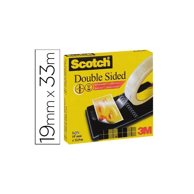 CINTA ADHESIVA SCOTCH DOS CARAS 33X19 MM