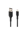 CABLE LIGHTNING BELKIN CAA001BT2MBK A USB-A BOOST CHARGE LONGITUD 2...