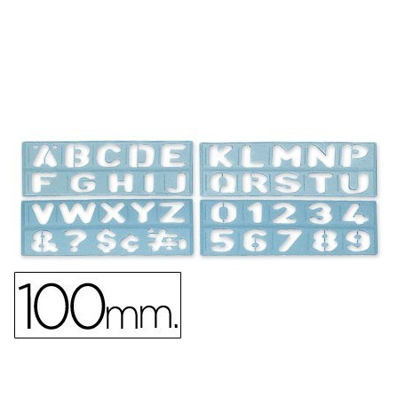 PLANTILLA ROTULACION 1800 -LETRAS Y NUMEROS DE 100 MM