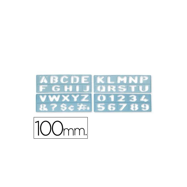 PLANTILLA ROTULACION 1800 -LETRAS Y NUMEROS DE 100 MM