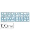 PLANTILLA ROTULACION 1800 -LETRAS Y NUMEROS DE 100 MM