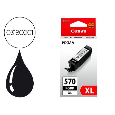 INK-JET CANON PGI-570 XL PIXMA MG5750 / 6850 / 7750 NEGRO 500 PAG