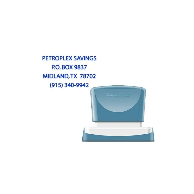 SELLO X-STAMPER QUIX PERSONALIZABLE COLOR AZUL MEDIDAS 36X61 MM Q-16