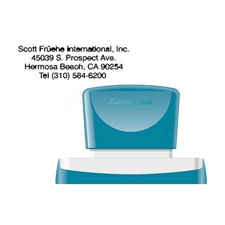 SELLO X-STAMPER QUIX PERSONALIZABLE COLOR NEGRO MEDIDAS 28X78 MM Q-24