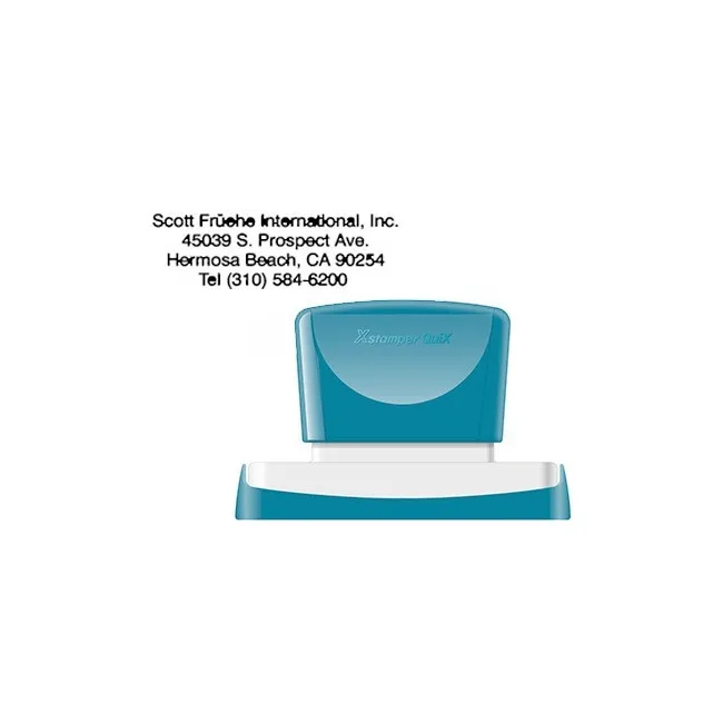 SELLO X-STAMPER QUIX PERSONALIZABLE COLOR NEGRO MEDIDAS 28X78 MM Q-24
