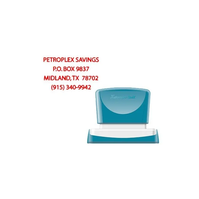SELLO X-STAMPER QUIX PERSONALIZABLE COLOR ROJO MEDIDAS 36X61 MM Q-16