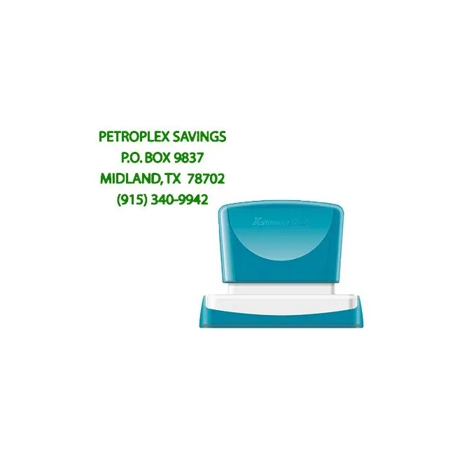 SELLO X-STAMPER QUIX PERSONALIZABLE COLOR VERDE MEDIDAS 36X61 MM Q-16
