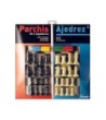PARCHIS CON AJEDREZ TABLERO GRANDE 4 JUGADORES 41X40X4,8