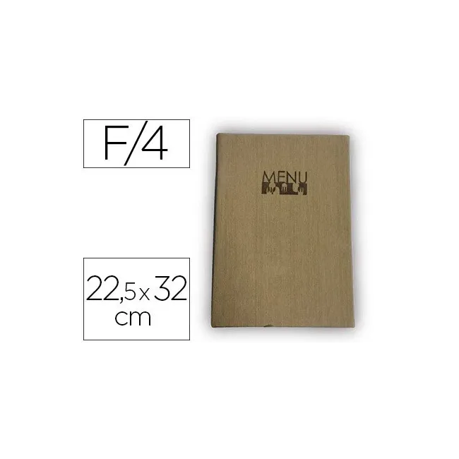 PORTA MENUS LIDERPAPEL PU 22,5 X 32 CM CON 4 FUNDAS