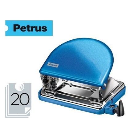 TALADRADOR PETRUS 52 WOW AZUL METALIZADO CAPACIDAD 20 HOJAS EN BLISTER