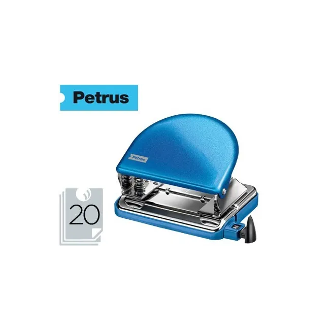 TALADRADOR PETRUS 52 WOW AZUL METALIZADO CAPACIDAD 20 HOJAS EN BLISTER