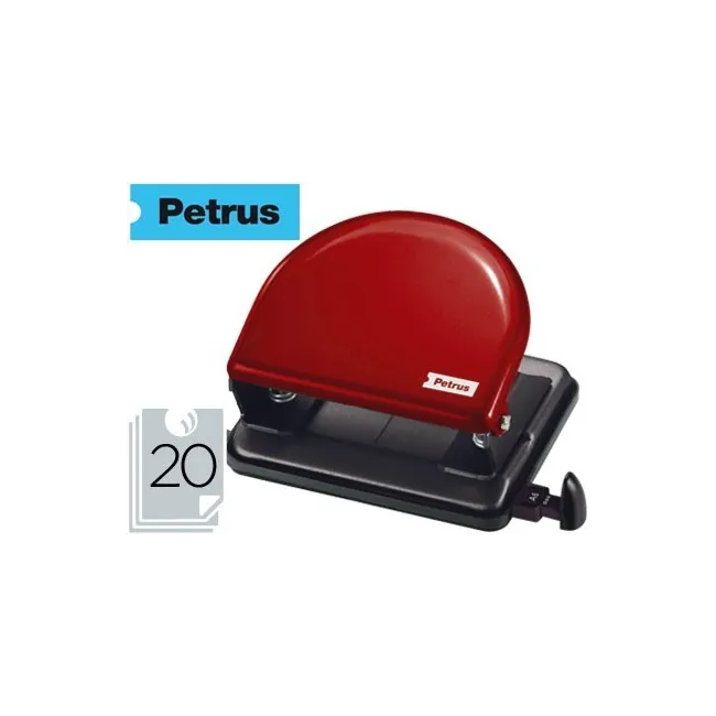 TALADRADOR PETRUS 52 ROJO -CAPACIDAD 20 HOJAS