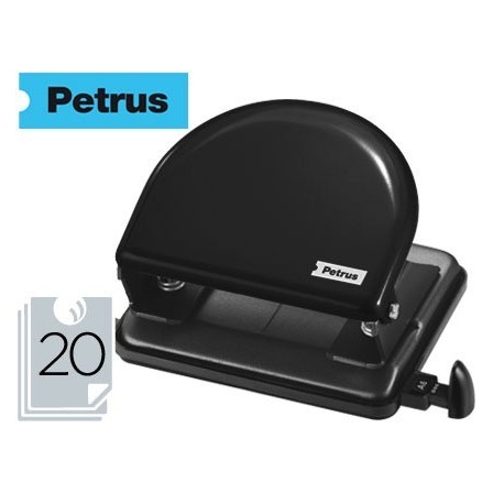 TALADRADOR PETRUS 52 NEGRO -CAPACIDAD 20 HOJAS