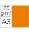 CARTULINA GUARRO DIN A3 NARANJA 185 GR PAQUETE 50 H