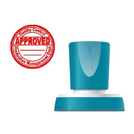 SELLO X-STAMPER QUIX PERSONALIZABLE COLOR ROJO REDONDO DIAMETRO 38 ...