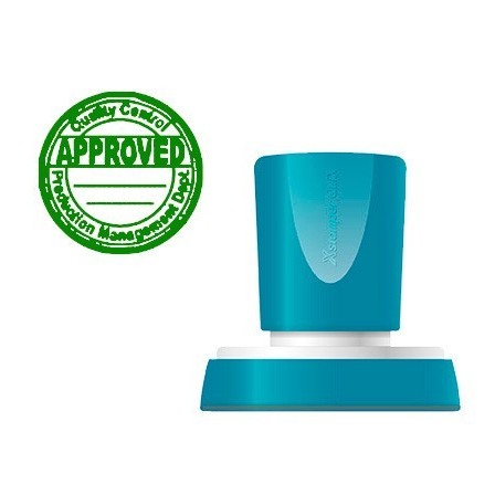 SELLO X-STAMPER QUIX PERSONALIZABLE COLOR VERDE REDONDO DIAMETRO 38...