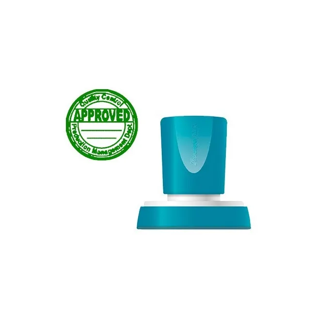 SELLO X-STAMPER QUIX PERSONALIZABLE COLOR VERDE REDONDO DIAMETRO 38...
