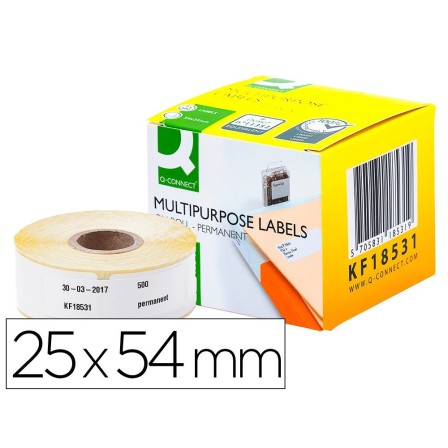 ETIQUETA ADHESIVA PERMANENTE Q-CONNECT KF18531 COMPATIBLE DYMO 1135...