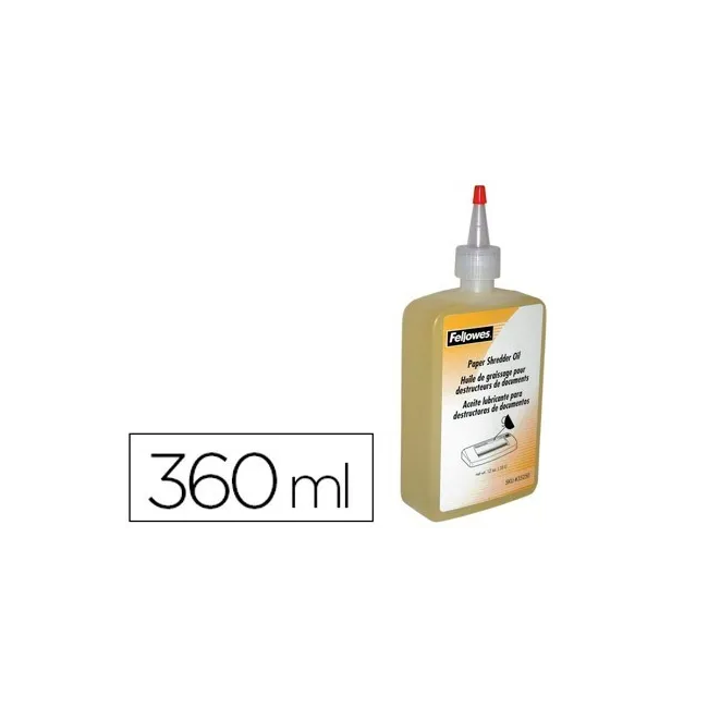 ACEITE LUBRICANTE FELLOWES PARA DESTRUCTORA DE DOCUMENTOS360 ML.