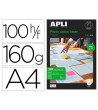 PAPEL FOTOGRAFICO APLI GLOSSY DOBLE CARA DIN A4 PACK DE 100 HOJAS 1...