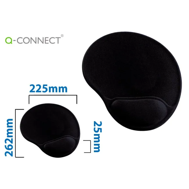 ALFOMBRILLA PARA RATON Q-CONNECT CON REPOSAMUÑECAS DE GEL