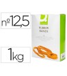 BANDAS ELASTICAS Q-CONNECT 1000 GR 125 X 9 MM NUMERO 12,5