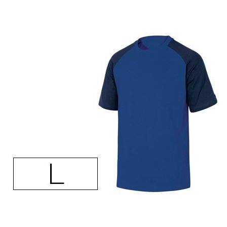 CAMISETA DE ALGODON DELTAPLUS COLOR AZUL TALLA L