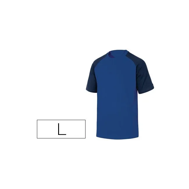 CAMISETA DE ALGODON DELTAPLUS COLOR AZUL TALLA L