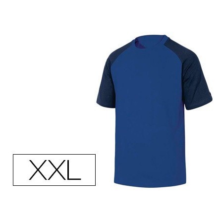 CAMISETA DE ALGODON DELTAPLUS COLOR AZUL TALLA XXL