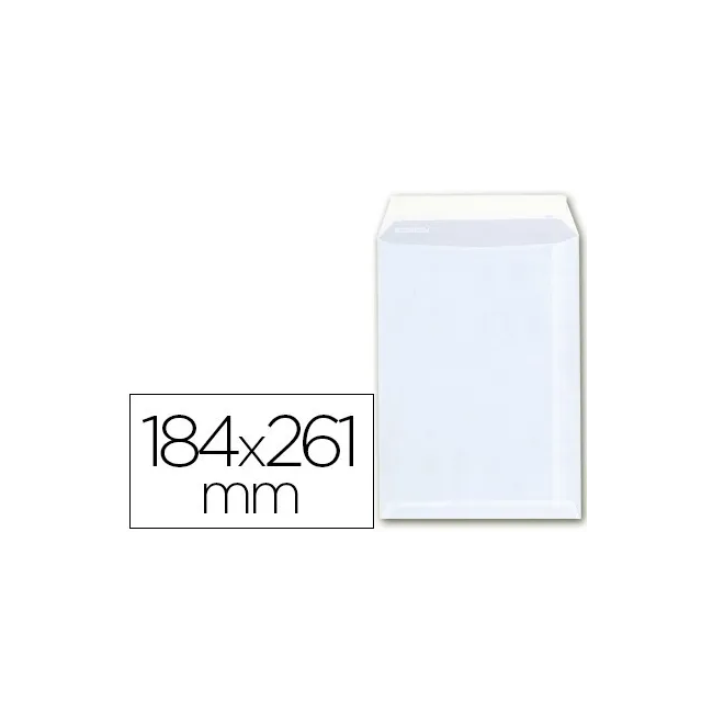 SOBRE BOLSA A-6 OFFSET BLANCO 100G 184X261 MM CON TIRA DE SILICONA ...