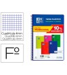 CUADERNO ESPIRAL OXFORD TAPA PLASTICO FOLIO 80 HOJAS CUADRO 4 MM PA...
