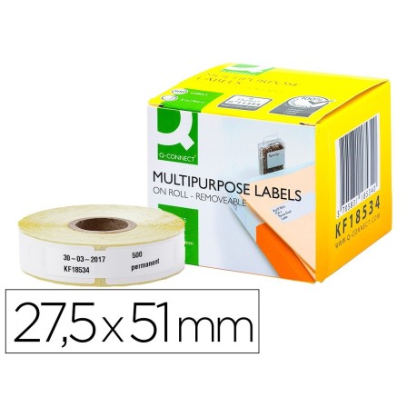 ETIQUETA ADHESIVA REMOVIBLE Q-CONNECT KF18534 COMPATIBLE DYMO 11355...