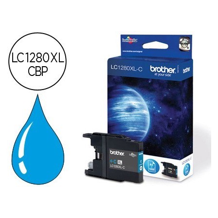 INK-JET BROTHER LC-1280XLCBP CIAN -1,200PAG- MFC-J6510DW MFC-J6710D...