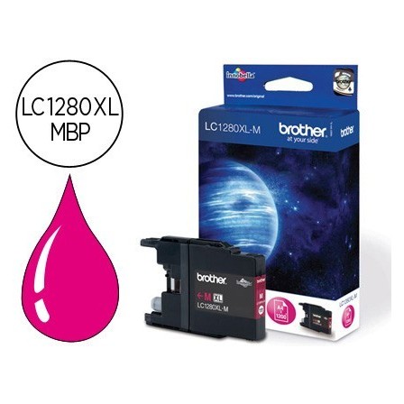 INK-JET BROTHER LC-1280XLMBP MAGENTA -1,200PAG- MFC-J6510DW MFC-J67...