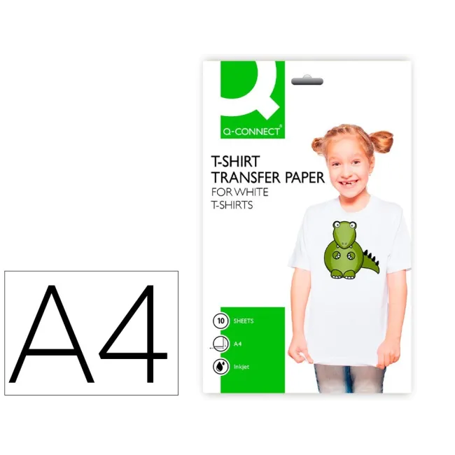 PAPEL Q-CONNECT TRANSFERENCIA PARA TELA KF01430 DIN A4 -BOLSA DE 10...