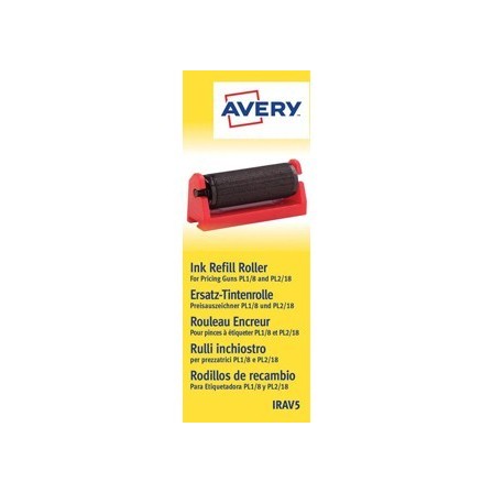 RODILLO ENTINTADOR AVERY PARA ETIQUETADORA PL1/8 Y PL2/18 COLOR NEG...