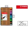ROTULADOR STABILO PUNTA DE FIBRA POINT 88 ESTUCHE DE 25 COLORES SUR...